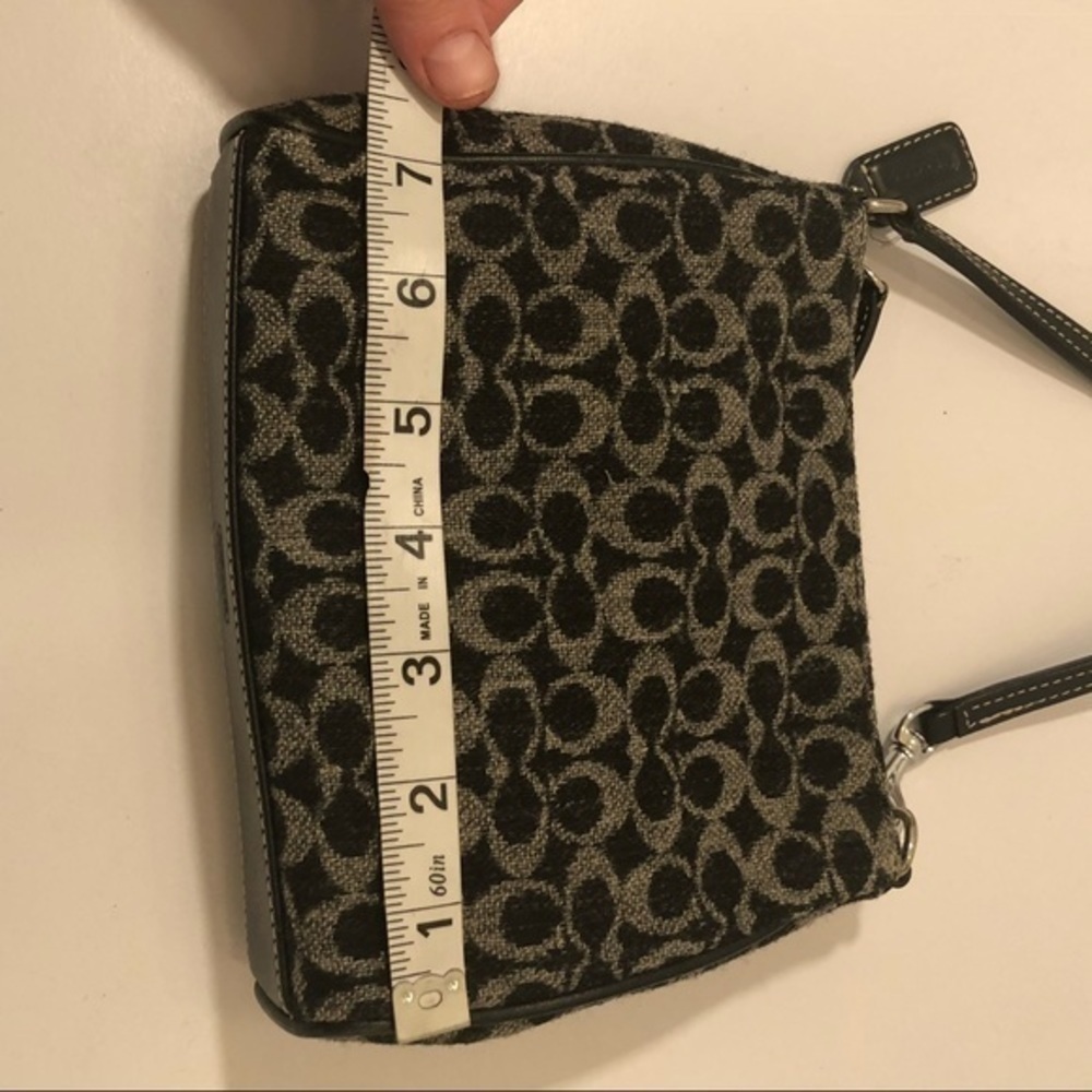 Coach vintage y2k wool ultra rare mini signature bag - Picture 6 of 12